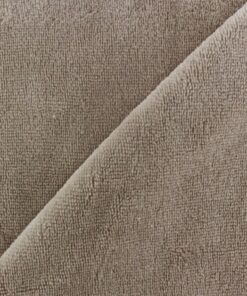 Tissu éponge bambou hydrophile taupe