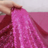 Tissus Sequin Paillette Pleine Cousu Fuchsia – Image 3