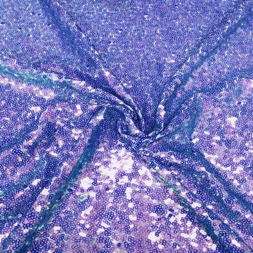 Tissus Sequin Pailleté Fuchsia Bleu