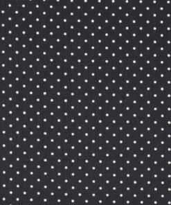 Popeline à petits pois Noir