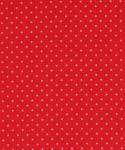 Popeline à petits pois Rouge