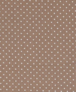 Popeline à petits pois Taupe