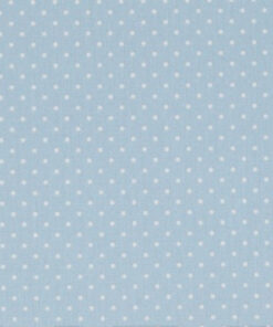 Popeline à petits pois Bleu clair