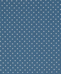 Popeline à petits pois Bleu