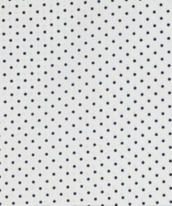 Popeline à petits pois Blanc/Bleu marine
