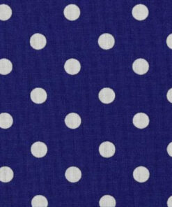 Popeline à pois Cobalt
