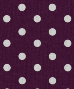 Popeline à pois Violet