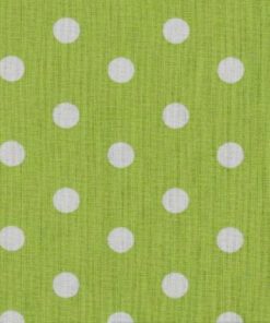 Popeline à pois Citron vert