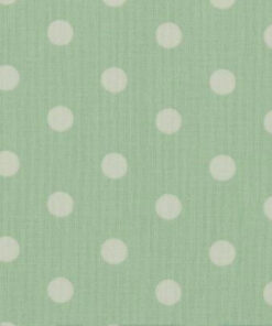Popeline à pois Menthe