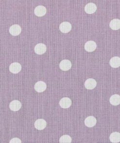 Popeline à pois Lilas