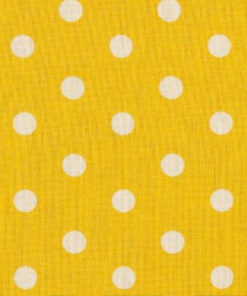 Popeline à pois Jaune