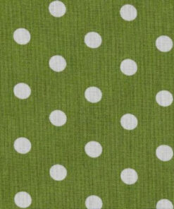Popeline à pois Vert