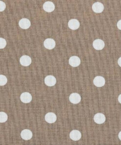 Popeline à pois Taupe