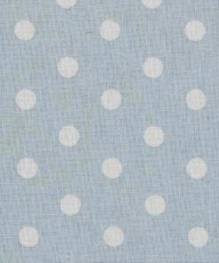 Popeline à pois Bleu clair