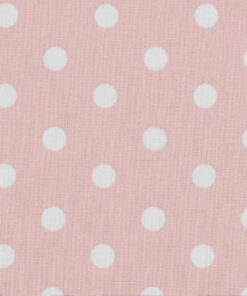 Popeline à pois Rose clair