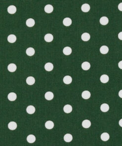 Popeline à pois Vert foncé