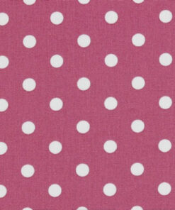Popeline à pois Mauve