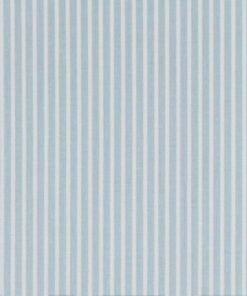 Popeline à rayures Bleu clair