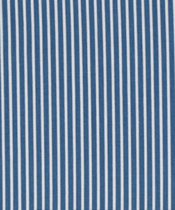 Popeline à rayures Bleu